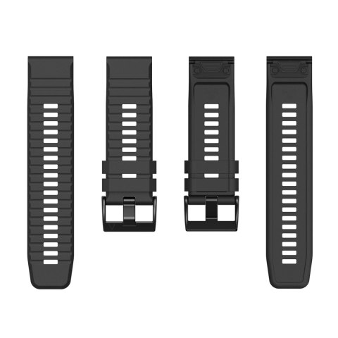 Pasek silikonowy do Garmin Fenix 3 / 5X / 6X / 7X Pro - czarny