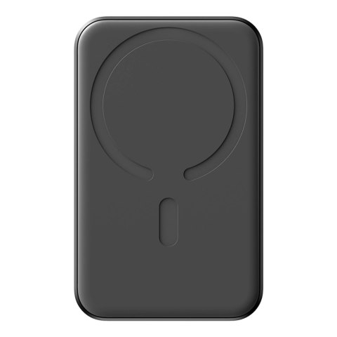 Powerbank Joyroom JR-W020 Mini 5000mAh USB-A USB-C indukcyjny 20W - czarny + kabel USB-C / USB-C