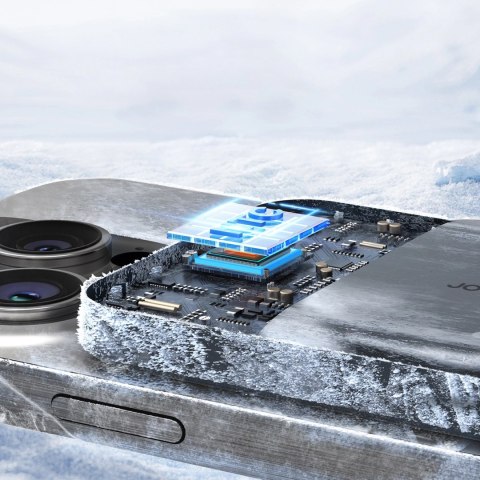 Powerbank Joyroom JR-W020 Mini 5000mAh USB-A USB-C indukcyjny 20W - czarny + kabel USB-C / USB-C