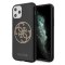 Oryginalne Etui Guess do iPhone 11 Pro Max czarny/black hard case Glitter 4G Circle LogoGuess