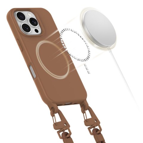 TECH-PROTECT MAGNECKLACE MAGSAFE IPHONE 16 PRO CHOCOLATE BROWN