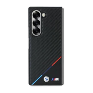 Etui BMW Carbon Tricolor na Samsung Galaxy Z Fold 6 - czarne