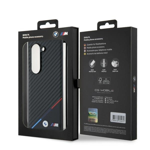 Etui BMW Carbon Tricolor na Samsung Galaxy Z Fold 6 - czarne