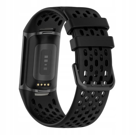 Pasek Puro SPORT PLUS Fitbit CHARGE 6 / 5 Czarny Braders