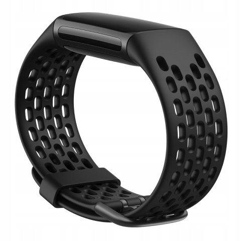 Pasek Puro SPORT PLUS Fitbit CHARGE 6 / 5 Czarny Braders