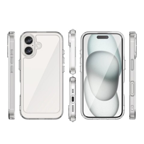 Etui Outer Space Case z żelową ramką do iPhone 16 Plus - przezroczyste