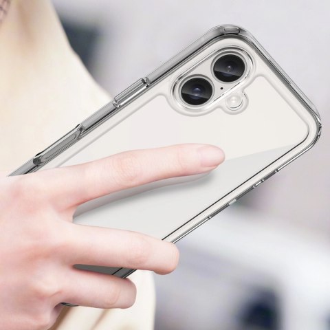 Etui Outer Space Case z żelową ramką do iPhone 16 Plus - przezroczyste