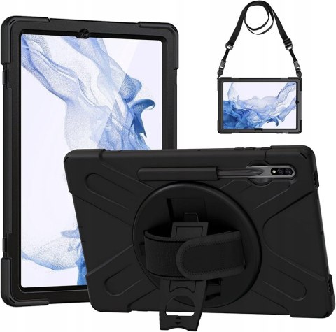 Etui pancerne 360 obudowa Samsung Tab S7 FE / S9 FE Plus / S8+ / S7+ 12.4