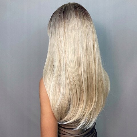 Peruka Blond Ombre Długa - Naturalny Wygląd Włosów, Wysoka Jakość Braders