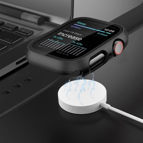 Etui ze szkłem hartowanym Tech-Protect Defense360 na Apple Watch 10 (46 mm) - czarne