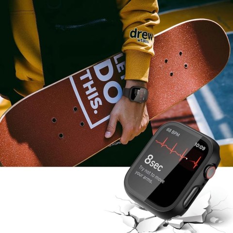 Etui ze szkłem hartowanym Tech-Protect Defense360 na Apple Watch 10 (46 mm) - czarne