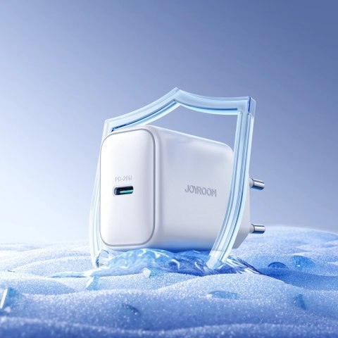 Ładowarka Joyroom JR-TCF20 sieciowa USB-C PD 20W - biała + kabel USB-C / Lightning 1m