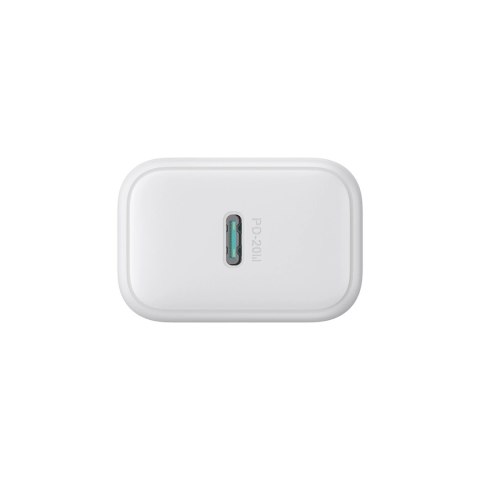 Ładowarka Joyroom JR-TCF20 sieciowa USB-C PD 20W - biała + kabel USB-C / USB-C 1m