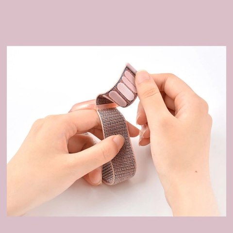 Pasek Tech-Protect Nylon dla dzieci na Apple AirTag - różowy