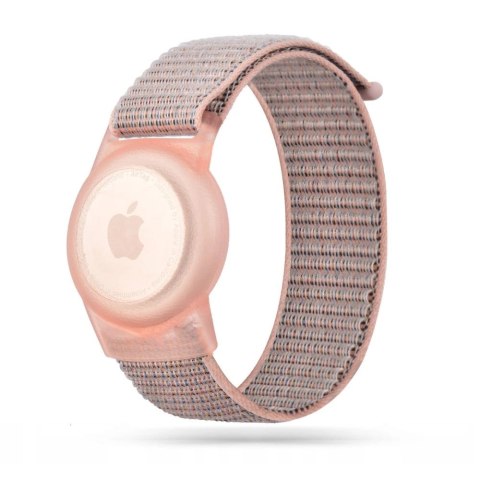 Pasek Tech-Protect Nylon dla dzieci na Apple AirTag - różowy