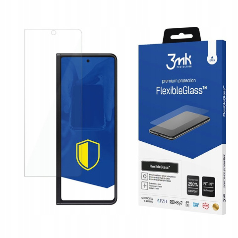 Szkło hartowane 3mk FlexibleGlass na Samsung Galaxy Z Fold 3 5G (front)