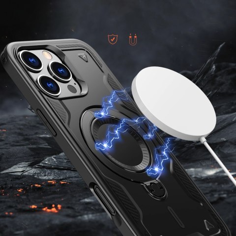 Etui Hybrid Armor Trendy z MagSafe na iPhone 16 Pro Max - czarne