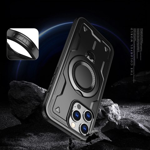 Etui Hybrid Armor Trendy z MagSafe na iPhone 16 Pro Max - czarne