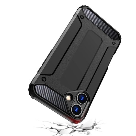 Etui Hybrid Armor pancerne na iPhone 16 Plus - czarne