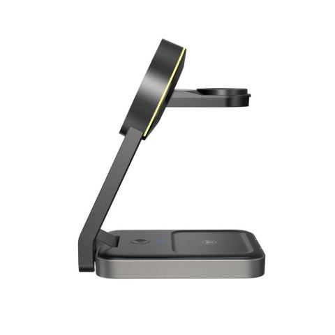 Ładowarka Tech-Protect QI15W-A28 indukcyjna MagSafe 3w1 ze stojakiem na smartfon / Apple Watch / AirPods - czarna