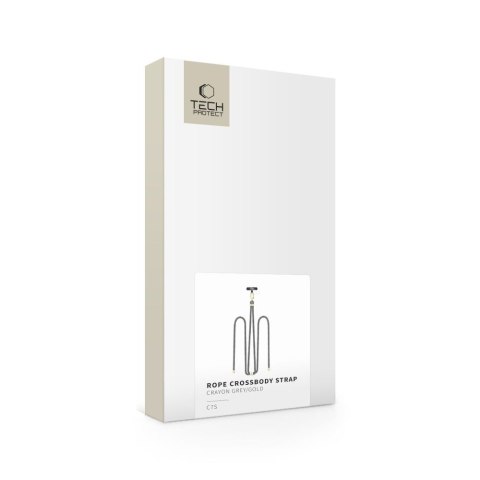 TECH-PROTECT C7S ROPE CROSSBODY STRAP CRAYON GREY/GOLD