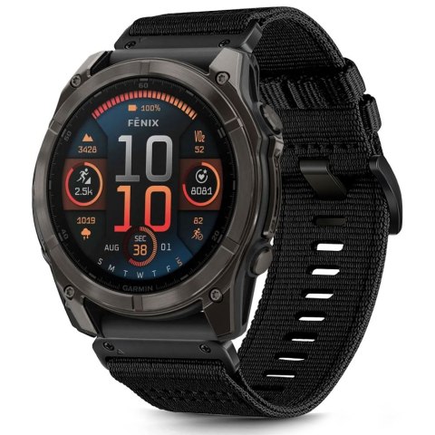 TECH-PROTECT NYLON CLASSIC GARMIN FENIX 5X / 5X PLUS / 6X / 6X PRO / 7X / 8 (51 MM) BLACK