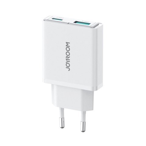 Ładowarka sieciowa Joyroom JR-TCF14 20W USB-A USB-C supercienka - biała