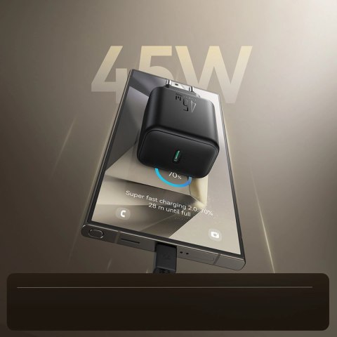 Ładowarka sieciowa Joyroom JR-TCG13 45W GaN do Samsung Ultra - czarna