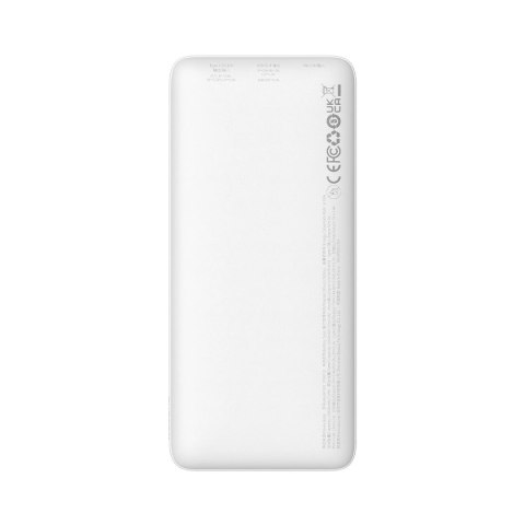 Powerbank Baseus Airpow 20W 10000mAh z kablem Baseus Simple Series USB-A - USB-C 30 cm - biały