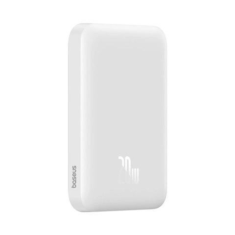 Powerbank Baseus Magnetic Mini 6000mAh 20W z kablem Simple Series USB-C - biały
