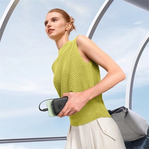 Powerbank Baseus QPow 2 30W 10000mAh z wbudowanymi kablami USB-C - czarny