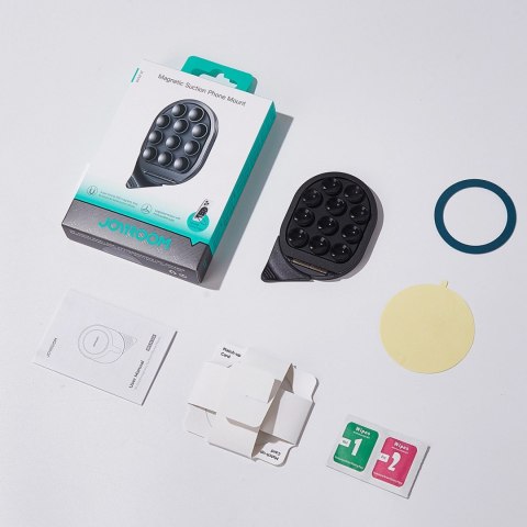 Uchwyt na smartfona z podstawką i przyssawkami Joyroom JR-ZS418 z MagSafe - czarny