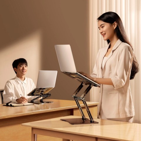 Podstawka pod laptopa Wozinsky WRS-CPY75DSB aluminiowa - czarna