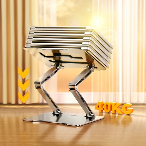 Podstawka pod laptopa Wozinsky WRS-CPY75DSS aluminiowa - srebrna