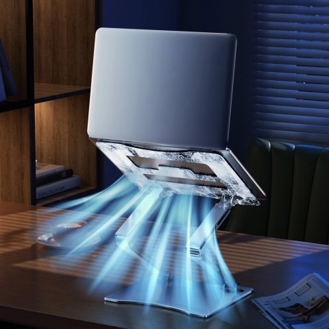 Podstawka pod laptopa Wozinsky WRS-CPY75DSS aluminiowa - srebrna