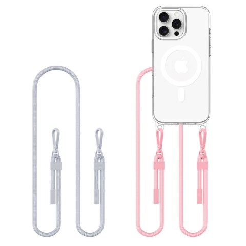 TECH-PROTECT FLEXAIR CHAIN MAGSAFE IPHONE 16 PRO GREY & PINK