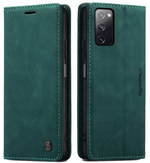 Etui do Galaxy S20 FE z Klapką - Skórzane z Kieszonką na Karty + Szkło