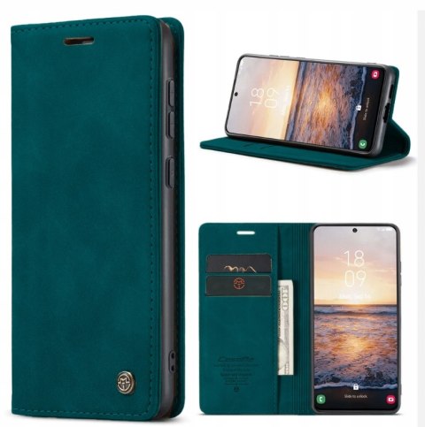 Etui do Galaxy S20 FE z Klapką - Skórzane z Kieszonką na Karty + Szkło