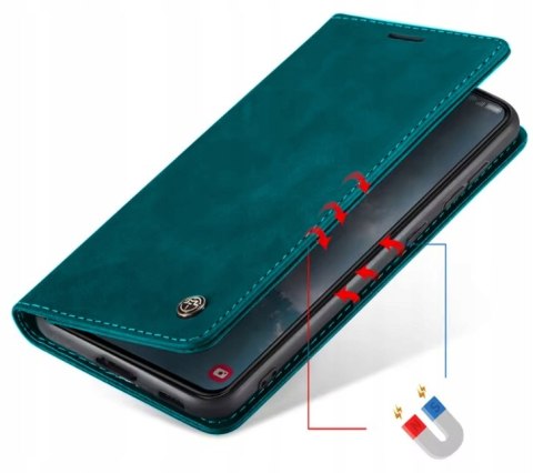 Etui do Galaxy S20 FE z Klapką - Skórzane z Kieszonką na Karty + Szkło