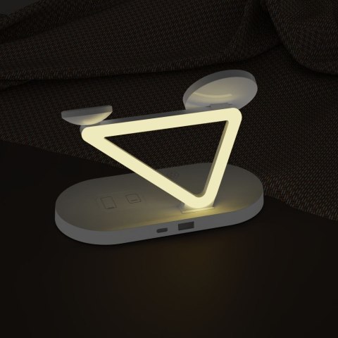 TECH-PROTECT QI15W-A41 3IN1 MAGNETIC MAGSAFE WIRELESS CHARGER WHITE