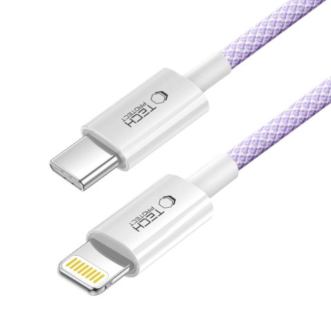 TECH-PROTECT ULTRABOOST LITE LIGHTNING CABLE PD27W/3A 100CM MAUVE