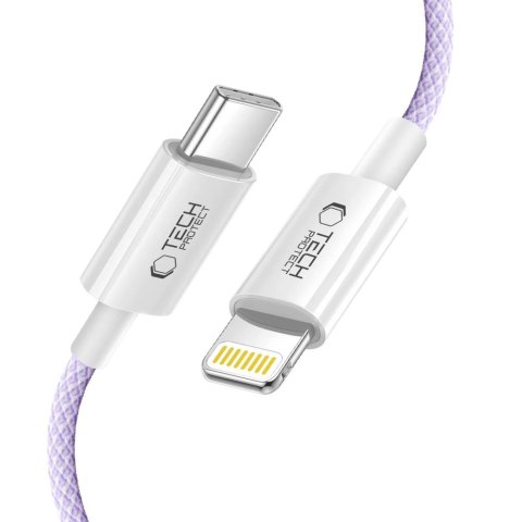 TECH-PROTECT ULTRABOOST LITE LIGHTNING CABLE PD27W/3A 200CM MAUVE