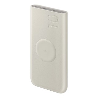 Powerbank Samsung EB-U2510XUEGEU indukcyjny 10000 mAh 2x USB-C 25W SFC - beżowy
