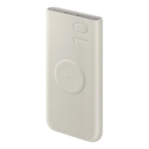 Powerbank Samsung EB-U2510XUEGEU indukcyjny 10000 mAh 2x USB-C 25W SFC - beżowy