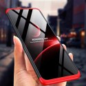 Etui na całą obudowę przód + tył do Samsung Galaxy S20 Ultra czarno-czerwony