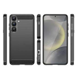 Etui silikonowe Carbon Case do Samsung Galaxy S25+ - czarne