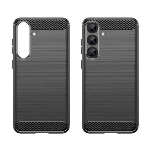 Etui silikonowe Carbon Case do Samsung Galaxy S25+ - czarne