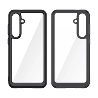 Etui silikonowe Outer Space Case z żelową ramką do Samsung Galaxy S24 FE - czarne