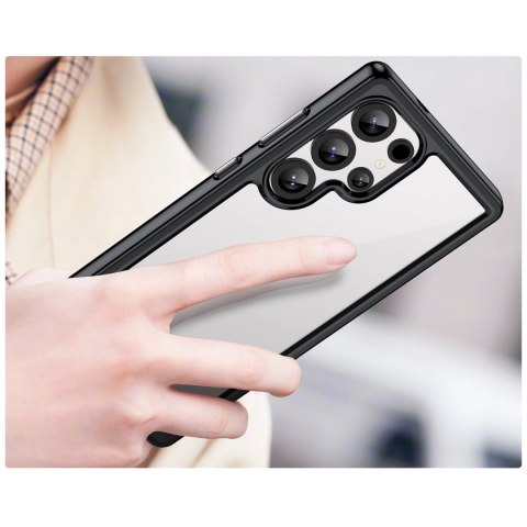 Etui silikonowe Outer Space Case z żelową ramką do Samsung Galaxy S25 Ultra - czarne