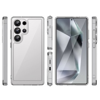 Etui silikonowe Outer Space Case z żelową ramką do Samsung Galaxy S25 Ultra - przezroczyste